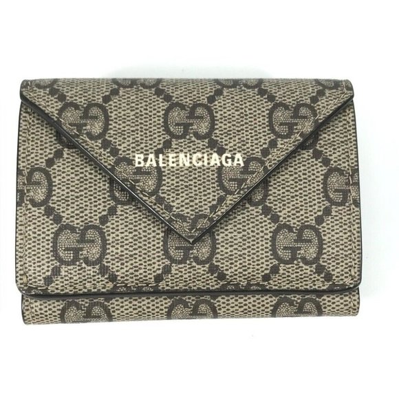 Auth GUCCI 681704 Collaboration Paper mini wallet The Hacker Project Trifold wal - Picture 2 of 16